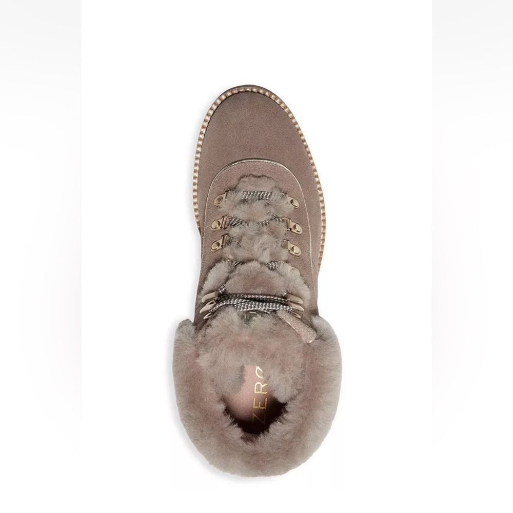 COLE HAAN ZeroGrand Explore Upstate Waterproof
Shearling Hiking Boot 10 brown - Picture 4 of 11